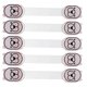 thumbnail image 3 of 5pcs puerta cajón CabInet cerraduras de seguridad bebé infantil niños armario cerraduras blanco, 3 of 5