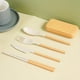 thumbnail image 1 of 4pcs Portable Reusable Utensils Set With Case, Spoon Chopsticks Knife Fork Tableware Set For Camping Office Picnic Travel, 1 of 5