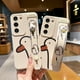 thumbnail image 2 of 3D Cute Cartoom Duck Wrist Band Holder Stand Bracket Case For Samsung Galaxy S23 Ultra S22 Ultra S21 FE S20 Plus S10 Plus S9 Plus A53 A33 A73 5G Shockproof Cover, 2 of 3
