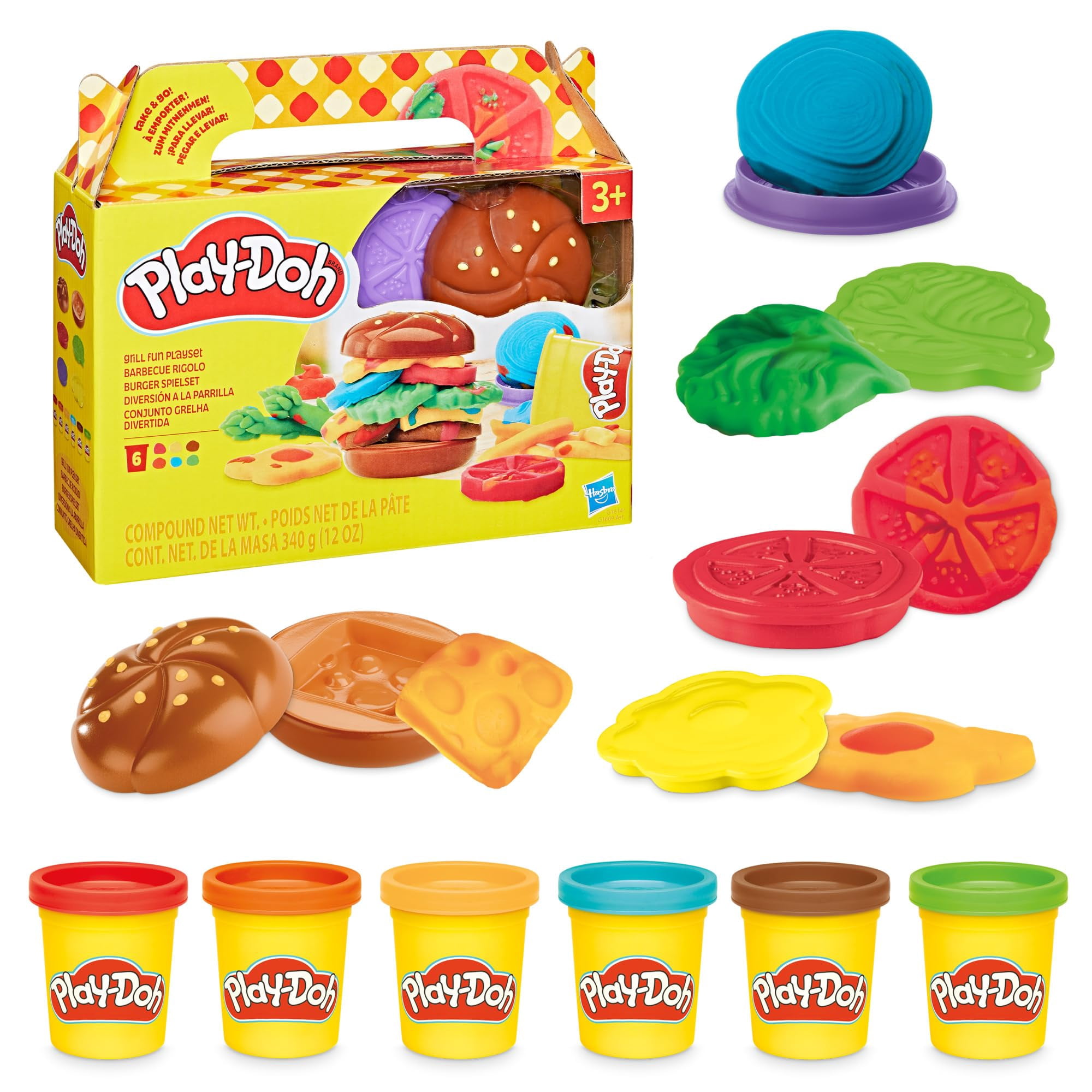 Juguetes De Cocina Playset Play-doh Grill Fun Play Para Niños De Más De 3 Años