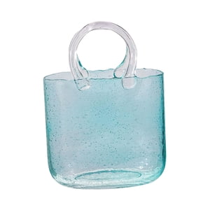 Bothyi - Centro De Mesa De Maceta De Florero De Vidrio Nórdico Para Adornos De Boda De Oficina Azul