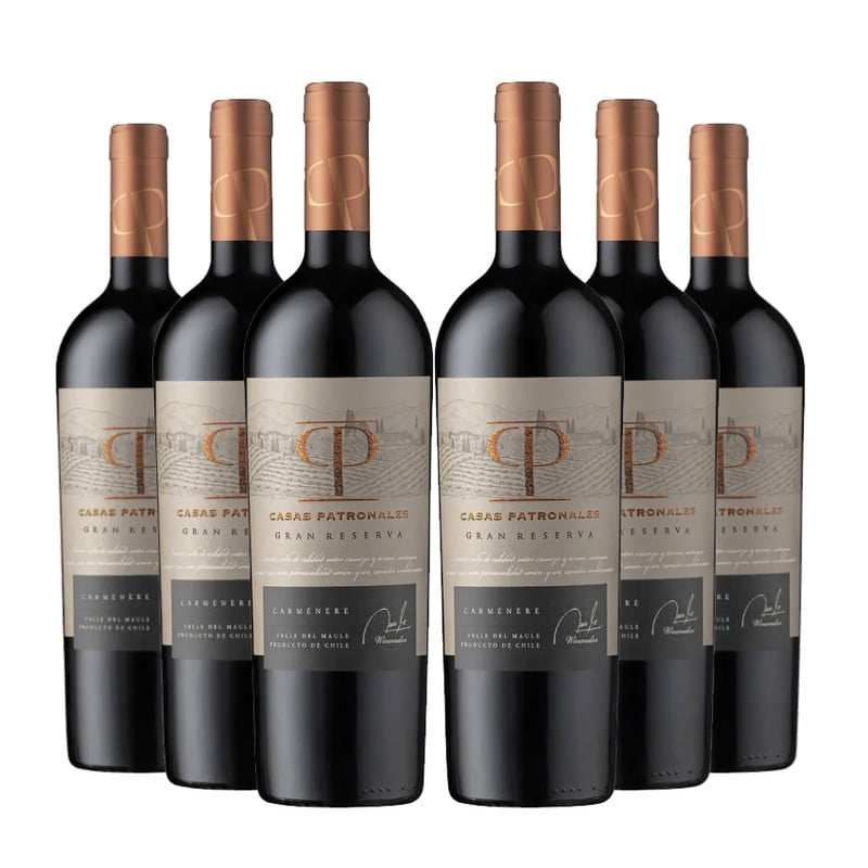 6 Vinos Casas Patronales Gran Reserva Carmenere 750cc