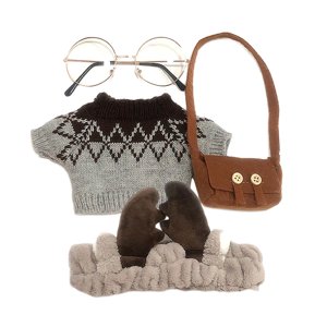 Bothyi - Ropa Y Accesorios Para Muñecas Blandas Para Muñecos De Peluche De 25~30 Cm Gris A