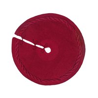 Magideal - Falda De De Navidad, Decoración Navideña Redonda, Tapete Decorativo Para , Adorno Para Sala De Estar, Dormitorio, Fiesta En Casa Interior , Rojo 24 Rojo 24 Pulgadas