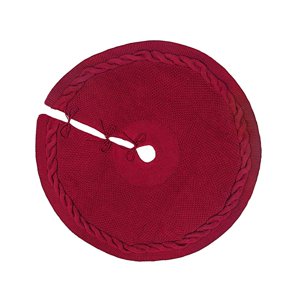 Magideal - Falda De De Navidad, Decoración Navideña Redonda, Tapete Decorativo Para , Adorno Para Sala De Estar, Dormitorio, Fiesta En Casa Interior , Rojo 24 Rojo 24 Pulgadas