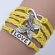 thumbnail image 3 of Handmade Leather Bracelet with Love and Butterfly Design - Perfect Gift for Men and Women, 3 of 5