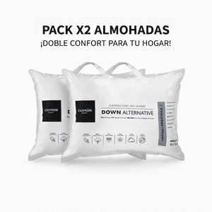 Space Home - Packc 2 Almohada Canon Down Alternative 50X70