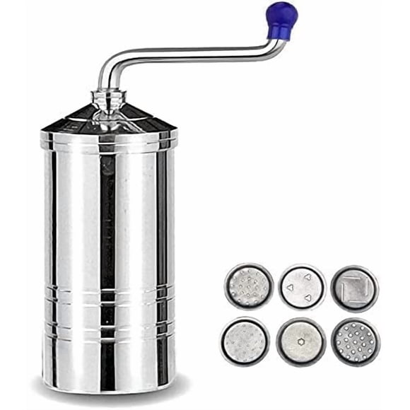 Máquina para pasta de acero inoxidable Tanish Trading con 6 discos de 18 cm