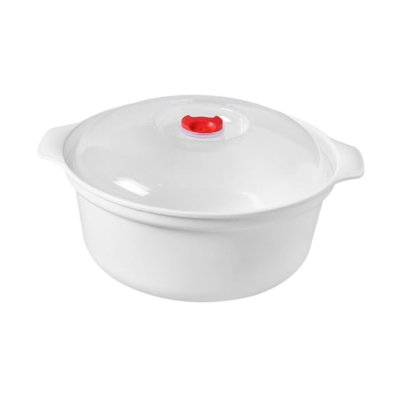 Cuenco para Microondas con Tapa, Cuenco para Servir, Cuenco para Fideos con Asa, Contenedor de Almacenamiento de Agarre Cómodo para Cocina Pequeña, Ho 25 x 115 cm