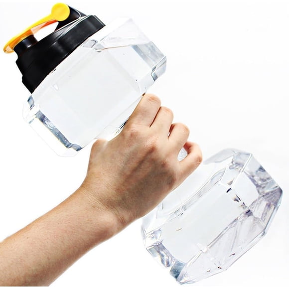 Botella de agua Dulcii con forma de mancuerna, 2,2 L, PETG, ecológica