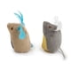 thumbnail image 2 of Hierba gatera de felpa SmartyKat Mouse Mates de Cat Toys, 2 unidades, marrón y gris, 2 of 9