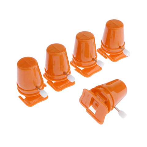 Magideal - 5 Piezas De Juguete Para Correr, Mecanismo De Relojería, Mecanismo De Relojería, Juguete De Mecanismo De Relojería Para Niños Para Manualidades, Educa Naranja