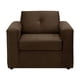 thumbnail image 1 of Sofa Vivo 1c Felpa 30 Chocolate, 1 of 5