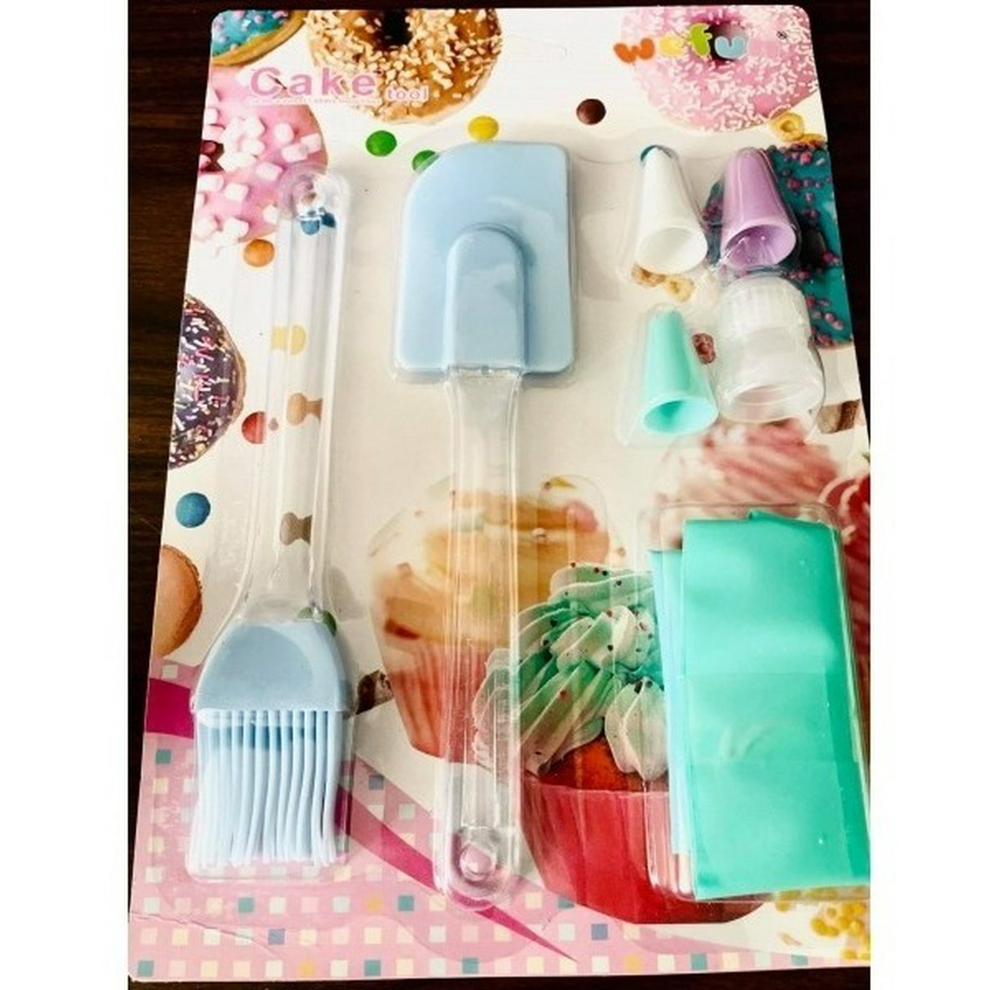 Genérico - Manga Pastelera Silicona + 3 Boquillas +mezquino + Espátula