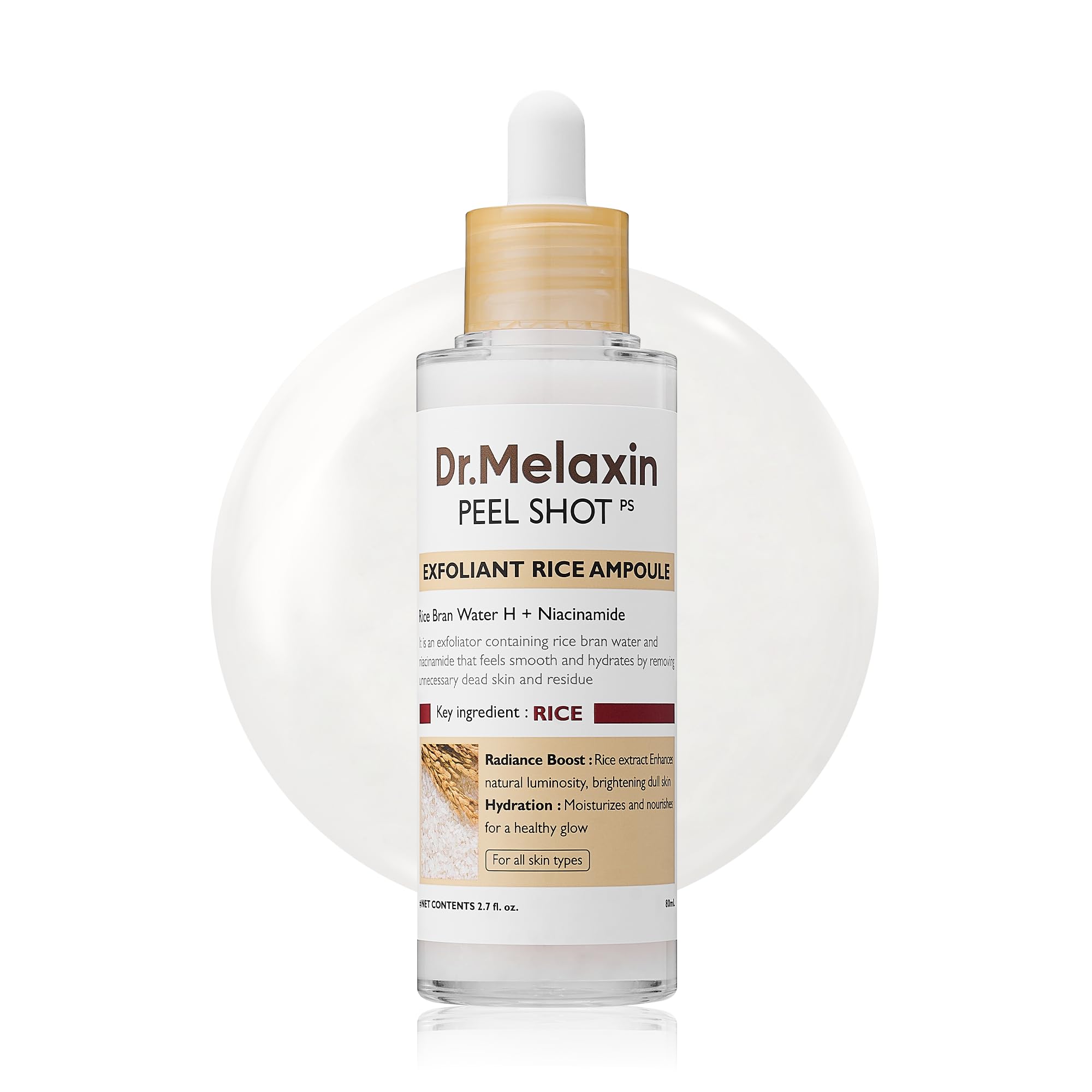 Dr.Melaxin - Ampolla Dr. Melaxin Peel Shot Glow Arroz Blanco 80 Ml