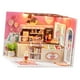thumbnail image 4 of Hecha a Mano, de Bricolaje, Mini Casa de Madera con Cubierta a Prueba de Polvo, de Construcción de Casa Pequeña para Niñas, Ni Heladería, 4 of 5