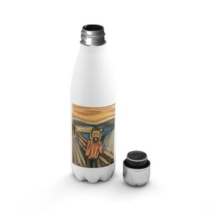 Creango - Botella Agua Termica El Grito Hippie De Acero Inoxidable