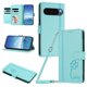 thumbnail image 1 of Funda Cartera Trébol para Google Pixel 9 Pro XL 5G con Ranuras Tarjetas y Carga Inalámbrica Verde menta, 1 of 6