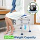 thumbnail image 2 of Silla de ducha Loyoda, resistente, 227 kg de capacidad, con asiento acolchado, 2 of 5