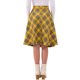 thumbnail image 3 of INSPIRE CHIC Faldas a Cuadros para Mujer Regreso a Clases con Cinturón de Cintura Alta Falda Línea A de Largo Medio Amarillo Oscuro M, 3 of 6