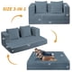 thumbnail image 2 of Sofá cama convertible tipo futón Cansunna con almohada y funda extraíble, 2 of 9
