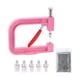 thumbnail image 4 of Máquina de ajuste de perlas Máquina de ajuste de remaches de perlas hechas a mano Máquinas de fijación de remaches para gorras, ropa, faldas, Rosa, 4 of 5