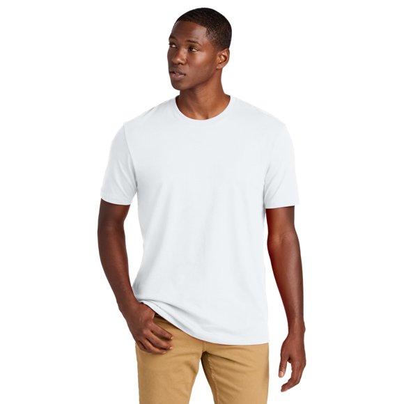 Camiseta District Re‑Tee Reciclada Corte Regular Blanca XS