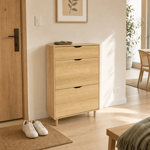 Zapatera Slim LagoMuebles Recibidor Basculante con Cajón