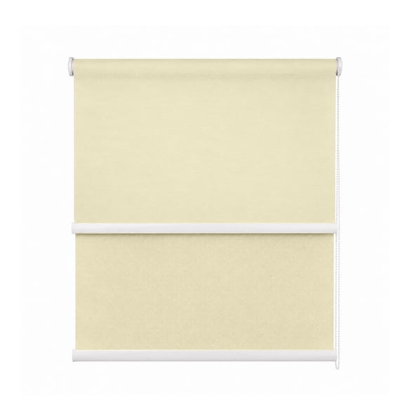 Cortina Roller Blackout 2 Paño 160x240 Doble Con Visillo Sin Cenefa