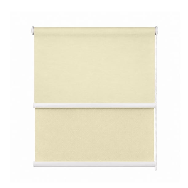 Cortina Roller Blackout 2 Paño 180x240 Doble Con Visillo Sin Cenefa