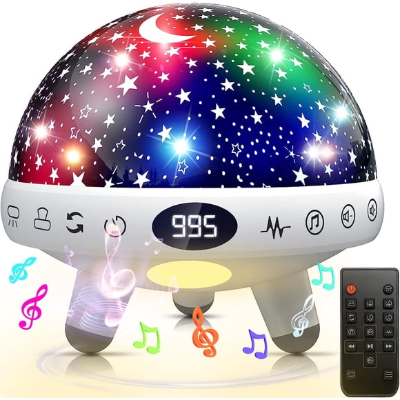 Máquina De Sonido Kids Con Proyector De Luz Nocturna Y 29 Sonidos