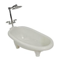 Magideal - Mini Bañera En Miniatura, Casa De Muñecas En Miniatura, Accesorios De Baño De Simulación, Modelo De Bañera, Juguete, Regalos De Navidad
