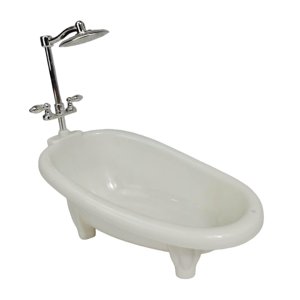 Magideal - Mini Bañera En Miniatura, Casa De Muñecas En Miniatura, Accesorios De Baño De Simulación, Modelo De Bañera, Juguete, Regalos De Navidad
