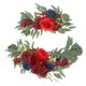 thumbnail image 4 of 2 Piezas Colgantes De Flores Artificiales Swag Rústico Para Decoración De Fiesta De Boda Rojo, 4 of 5