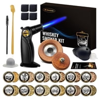 Kit Ahumador De Whisky Frockels 22 Piezas Con Soplete Y 12 Sabores De Madera