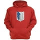 thumbnail image 1 of Polerón Canguro Attack On Titan Rojo Talla S Unisex, 1 of 3