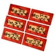 thumbnail image 1 of 6 Sobres Rojos Del Año Nuevo Lunar Chino, Deseos De Hong Bao Para Cumpleaños, Vacaciones, Estilo B, 1 of 3