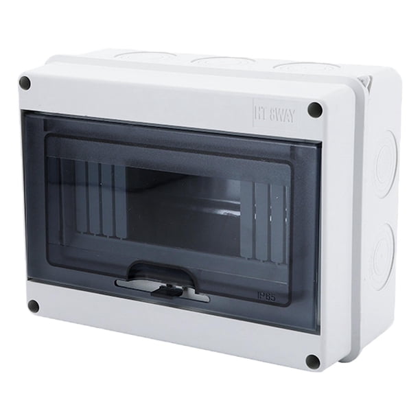 Caja de conexiones electrónicas Fuente de alimentación conmutada Caja de conexiones Caja de distribución Caja de proyecto de plástico ABS impermeable , 8 vías