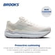 thumbnail image 2 of Zapatillas Brooks Ghost Max 2 para Mujer para Correr y Caminar Talle 10.5, 2 of 6