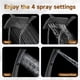 thumbnail image 2 of Cabezal de Ducha BRIGHT SHOWERS Doble Lluvia 23 cm 4 Modos Negro Mate, 2 of 8