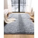 thumbnail image 2 of Alfombra peluda Suave 180 x 200 cm Primera Calidad Gris, 2 of 3