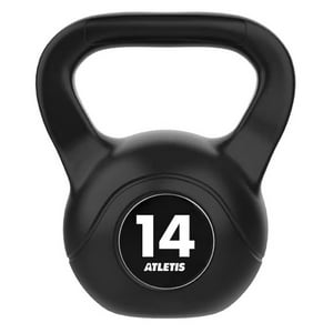 Atletis - Kettlebell Mancuerna Pesa Rusa Cemento 14 Kg Negro