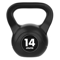 Atletis - Kettlebell Mancuerna Pesa Rusa Cemento 14 Kg Negro