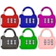 thumbnail image 1 of 7x Pack Candado Con Clave Para Armarios, Equipaje, Lockers multicolor, 1 of 8