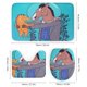 thumbnail image 3 of BoJack Horseman-theme 4-Piece Shower Curtain Set with Rugs, Waterproof Bathroom Decor Set Includes Bath Mat, U-Shaped Rug, Toilet Lid Cover and Curtain with Hooks, 3 of 6
