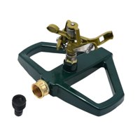 Magideal - Garden Water Manguera Rociadora 360 Degree Rotación De Riego De Ángulo Ajustable De Servicio Pesado Con Base De Metal Para El Césped De Hierba De