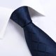 thumbnail image 3 of Corbata Azul Seda Hombres, Set con Paño Y Colleras., 3 of 7