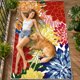 thumbnail image 5 of Alfombra ZonLi 244x305 cm Impermeable Colorida Floral para Exterior, 5 of 8