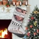 thumbnail image 1 of Titanic la Película Tema: Calcetines de Navidad, fino lino blanco para colgar en escaleras y chimenea, decoración navideña para el hogar, regalo de Navidad.54cm×38cm, 1 of 5