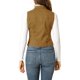 thumbnail image 4 of INSPIRE CHIC Chaleco de Mezclilla sin Mangas para Mujer con Botones Lavados Caqui L, 4 of 7